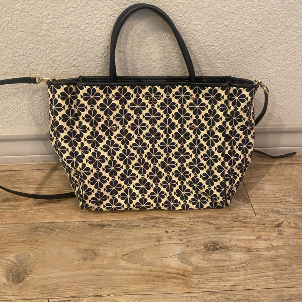 Kate Spade Navy and Cream Tote Bag